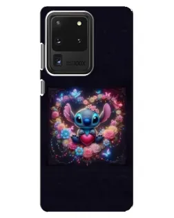 Чохол для Samsung Galaxy S20 Ultra з картинкою «Stitch у квітах»