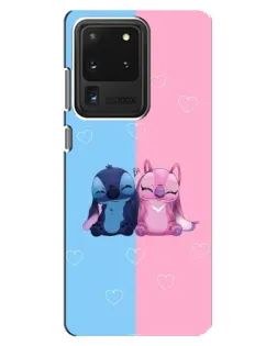 Чохол для Samsung Galaxy S20 Ultra з картинкою «Stitch та Angel Love»