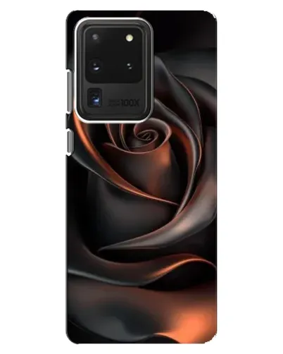 Чехол для Samsung Galaxy S20 Ultra с картинкой «Шелковая черная роза»