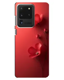 Чехол для Samsung Galaxy S20 Ultra с картинкой «Маковые соцветия»