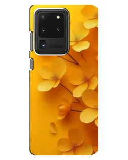Чехол для Samsung Galaxy S20 Ultra с картинкой «Золотые лепестки»