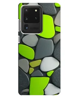 Чехол для Samsung Galaxy S20 Ultra с картинкой «Яркая неоновая галька»