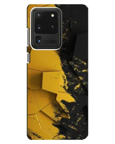 Чехол для Samsung Galaxy S20 Ultra с картинкой «Золотые осколки геометрии»