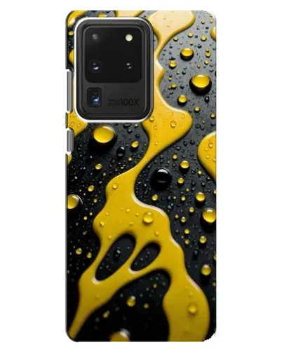 Чехол для Samsung Galaxy S20 Ultra с картинкой «Жидкое желтое золото»