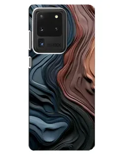 Чехол для Samsung Galaxy S20 Ultra с картинкой «Цветные волны каньона»
