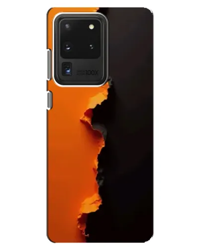 Чехол для Samsung Galaxy S20 Ultra с картинкой «Оранжевый разлом»