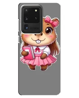 Чохол для Samsung Galaxy S20 Ultra з картинкою «Дівчинка капібара»