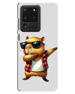 Чохол для Samsung Galaxy S20 Ultra з картинкою «Капібара репер даб»