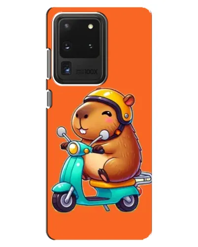 Чохол для Samsung Galaxy S20 Ultra з картинкою «Капібара на скутері»