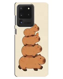 Чохол для Samsung Galaxy S20 Ultra з картинкою «Вежа з капібар»