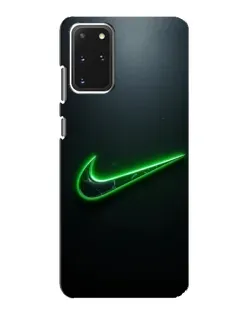 Чехол для Samsung Galaxy S20 с картинкой «Неоновый контур Nike»