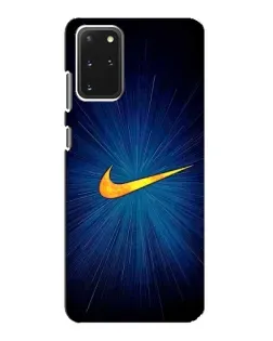 Чехол для Samsung Galaxy S20 с картинкой «Синий пульс Nike» Чехол для Samsung Galaxy S20 с картинкой «Синий пульс Nike»