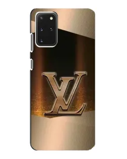 Чехол для Samsung Galaxy S20 с картинкой «LV — золотое сияние»