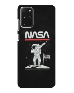 Чехол для Samsung Galaxy S20 с картинкой «NASA — шагаем по Луне»