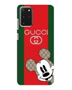 Чехол для Samsung Galaxy S20 с картинкой «Gucci — полосы и Микки»