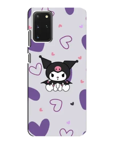 Чехол для Samsung Galaxy S20 с картинкой «Kuromi и лавандовые сердца»