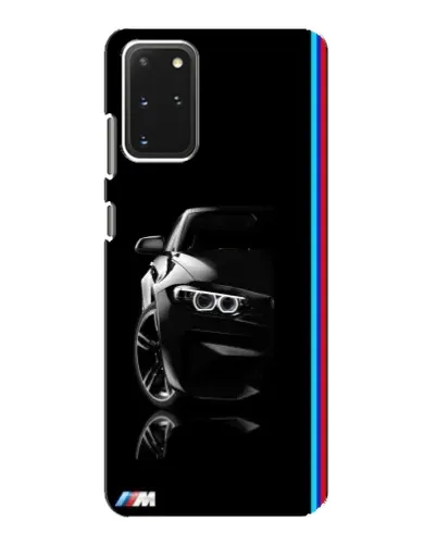 Чехол для Samsung Galaxy S20 с картинкой «Силуэт BMW в темноте»
