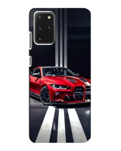 Чехол для Samsung Galaxy S20 с картинкой «Красная BMW на дороге»
