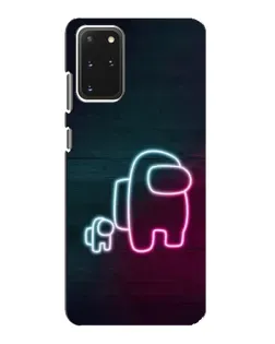 Чехол для Samsung Galaxy S20 с картинкой «Among Us неон-арт»