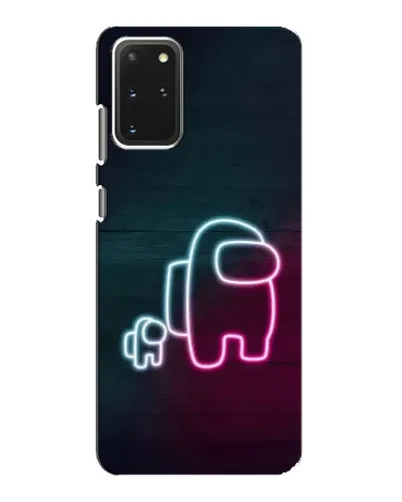 Чехол для Samsung Galaxy S20 с картинкой «Among Us неон-арт»