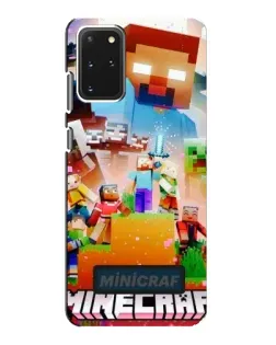Чехол для Samsung Galaxy S20 с картинкой «Minecraft герои игры»