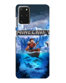 Чехол для Samsung Galaxy S20 с картинкой «Minecraft ледяной мир»