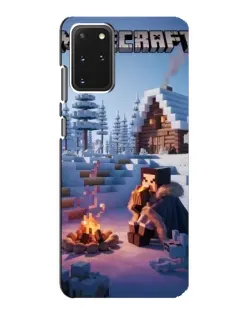 Чехол для Samsung Galaxy S20 с картинкой «Зимний Minecraft»