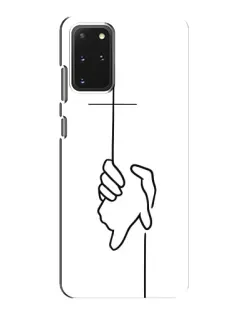 Чехол для Samsung Galaxy S20 с картинкой «Рука держит» Чехол для Samsung Galaxy S20 с картинкой «Рука держит»