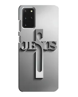 Чохол для Samsung Galaxy S20 з картинкою «Металевий хрест Jesus»