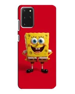 Чехол для Samsung Galaxy S20 с картинкой «Спанч Боб на красном»