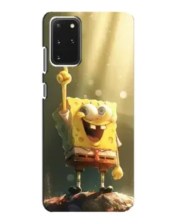 Чехол для Samsung Galaxy S20 с картинкой «Сияющий Спанч Боб»