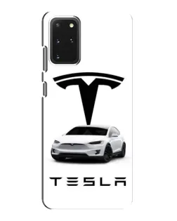 Чехол для Samsung Galaxy S20 с картинкой «Tesla White Style»