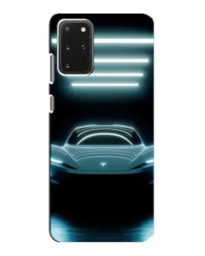 Чехол для Samsung Galaxy S20 с картинкой «Tesla в неоне»