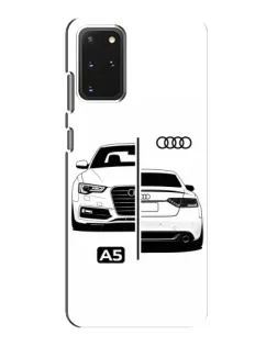 Чехол для Samsung Galaxy S20 с картинкой «Audi — контрастный дизайн»