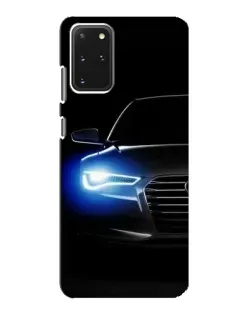 Чехол для Samsung Galaxy S20 с картинкой «Неоновый взгляд Audi»