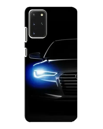 Чехол для Samsung Galaxy S20 с картинкой «Неоновый взгляд Audi»