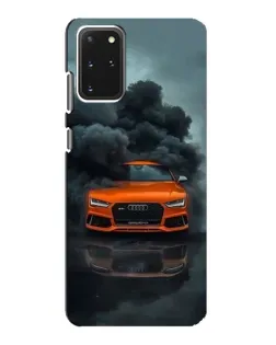 Чехол для Samsung Galaxy S20 с картинкой «Audi в облаках дыма»
