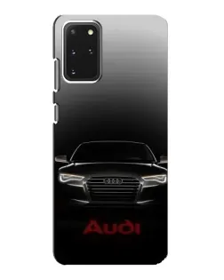 Чехол для Samsung Galaxy S20 с картинкой «Audi — градиентный контур»