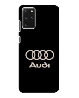 Чехол для Samsung Galaxy S20 с картинкой «Audi — золотой логотип»