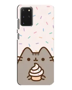 Чехол для Samsung Galaxy S20 с картинкой «Пушин с кексом»