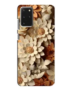 Чехол для Samsung Galaxy S20 с картинкой «Бежевый флористический декор» Чехол для Samsung Galaxy S20 с картинкой «Бежевый флористический декор»