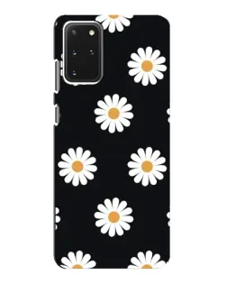 Чехол для Samsung Galaxy S20 с картинкой «Ромашки на черном» Чехол для Samsung Galaxy S20 с картинкой «Ромашки на черном»