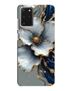 Чехол для Samsung Galaxy S20 с картинкой «Белый цветок и золотой флюид» Чехол для Samsung Galaxy S20 с картинкой «Белый цветок и золотой флюид»
