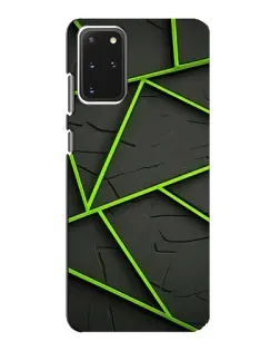 Чехол для Samsung Galaxy S20 с картинкой «Зеленые геометрические линии»