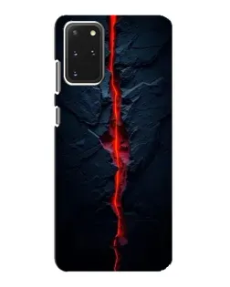 Чехол для Samsung Galaxy S20 с картинкой «Kрасная лавовая трещина»
