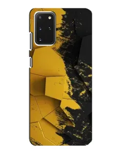 Чехол для Samsung Galaxy S20 с картинкой «Золотые осколки геометрии»