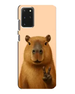 Чехол для Samsung Galaxy S20 с картинкой «Капибара виктория»