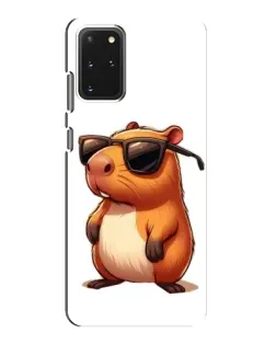 Чехол для Samsung Galaxy S20 с картинкой «Капибара в очках»