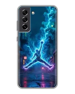 Чехол для Samsung Galaxy S21 FE с картинкой «Jordan Gold Jumpman»