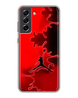 Чехол для Samsung Galaxy S21 FE с картинкой «Jordan Red Smoke»